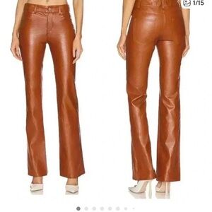 NWT A.L.C. Faux Leather Straight Leg Jeans Pants size 10